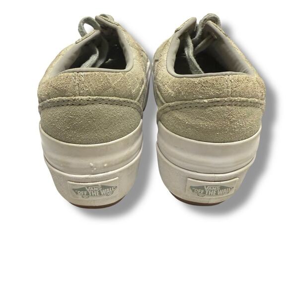 Vans Old Skool Stacked Embossed Check Platform Sneakers Shoes‎ Light Gray 7 - Picture 6 of 7